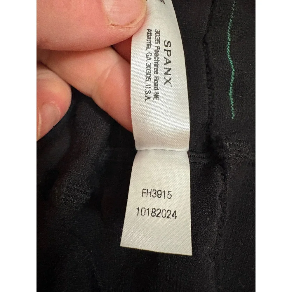 Spanx Black Opaque Tights High Waisted Tummy Control Hosiery FH3915‎ Size C